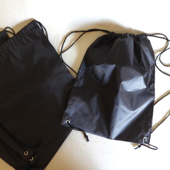 NEW LIGHTWEIGHT BLACK DRAWSTRING BACKPACK GIVEAWAY GIFT BAG LOT OF 14 main image 10